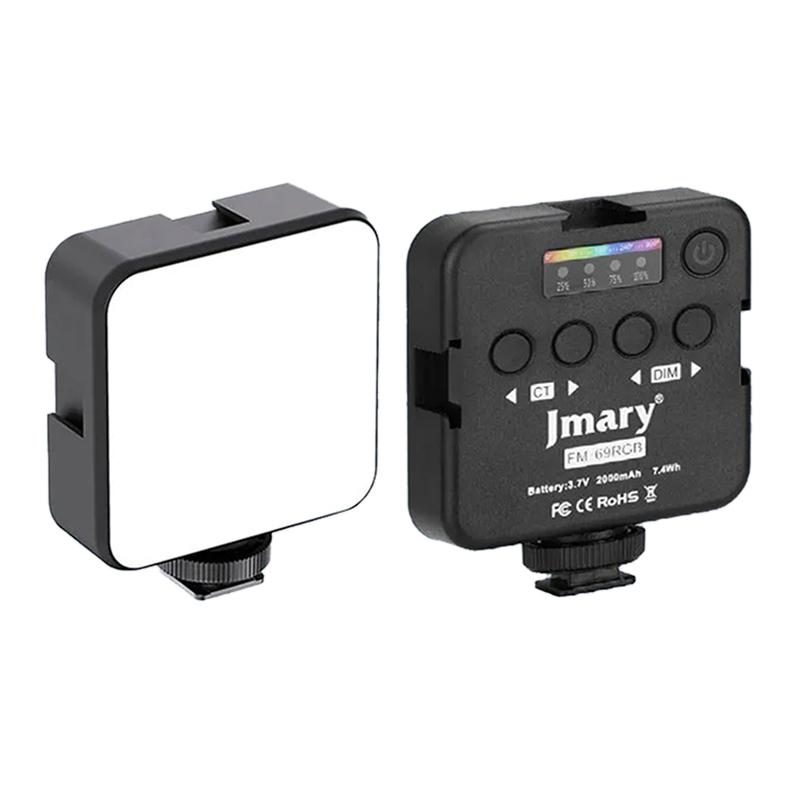 

JMARY FM-69RGB Mini RGB Video Light Camera Light Photography Lighting Dimmable Lamp Type A
