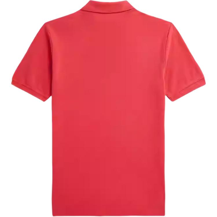 Polo Ralph Lauren Polo Shirt Ss25 Solid Color Cotton Ribbed Short Sleeve Kids Tops Red CWPOKNIY8021380-600