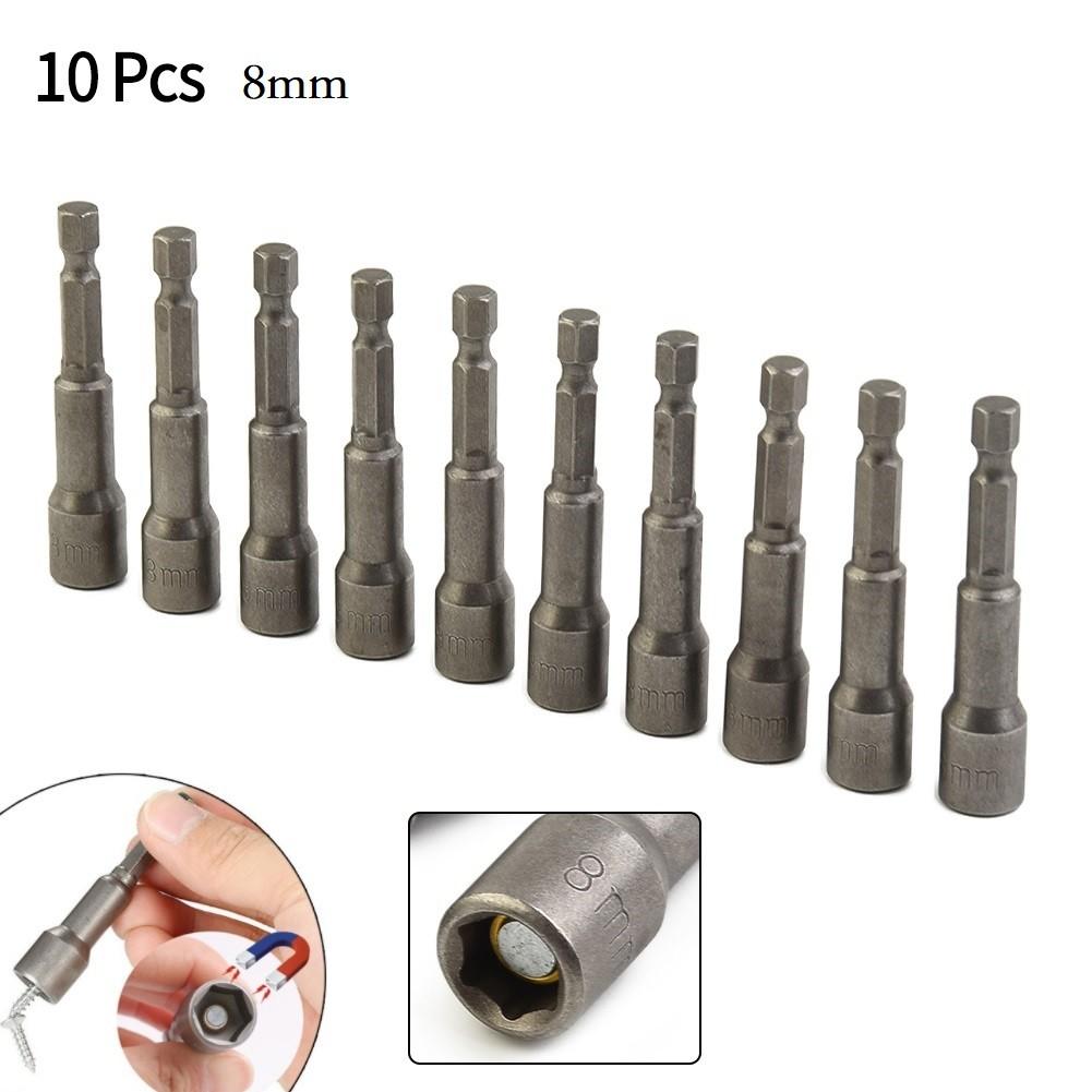 8MM Magnetic Tech Screw Driver Tek Bit,Drill Nut Setter Roofing Cladding STOCK~