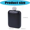 Classical Stainless Steel Square Drinking Flask With Leak Proof Rhinestones Lid Small Liquor Bottle Hip Flask For Parties And Outdoor Activity