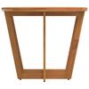 Garden Dining Table Oval 150 X 90 X 75 Cm Solid Acacia Wood