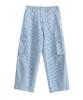 Peulomaleul Wide Fatigue Denim Pants / Stripe