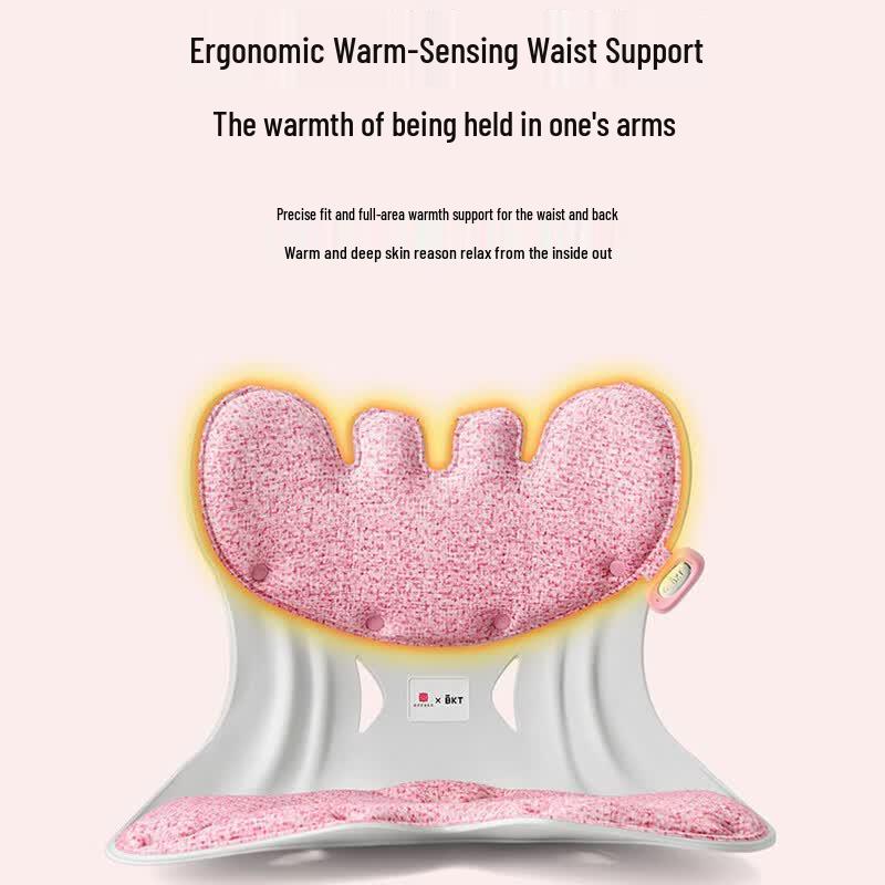 BKT Ergonomic Heated Lumbar Support Backrest Cushion