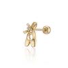 LLOYD Toe Shoes Piercing 14k Gold Earrings LPFL1003G