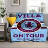 Football Club Emblem Lion Blanket Flannel Blanket for Bed, Sofa, Camping, Hiking, Picnic Essentials, Gift for Family Fan Gifts