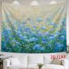 1pc Tapestry A Serene Field of Blue And Purple Forget-Me-Nots Under Soft Spring Light, Evoking Calmness And Natural Beauty