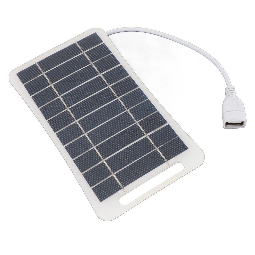 5V 2W USB Solar Charger Panel with USB Output Outdoor Solar Charger  Electric Fan