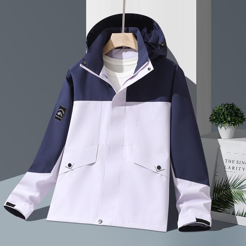New Unisex Windproof Waterproof Hooded Jacket for Spring/Autumn Outdoor Sports