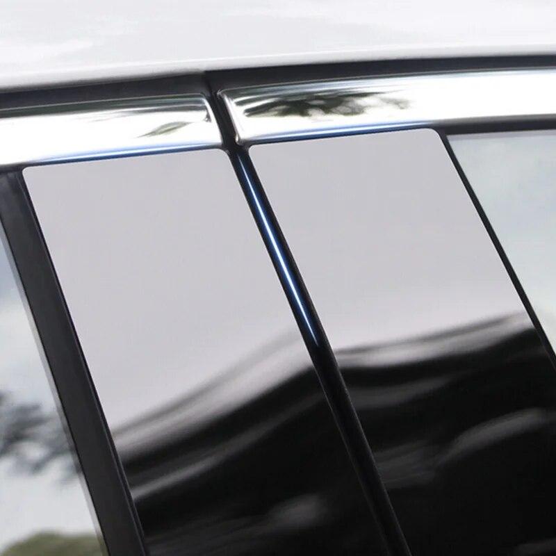 Window Trim Cover Stickers Decoration Exterior Side Door Pillar Posts Car Accessories for Fiat Viaggio Dodge Dart 2013 2014 2015 2016
