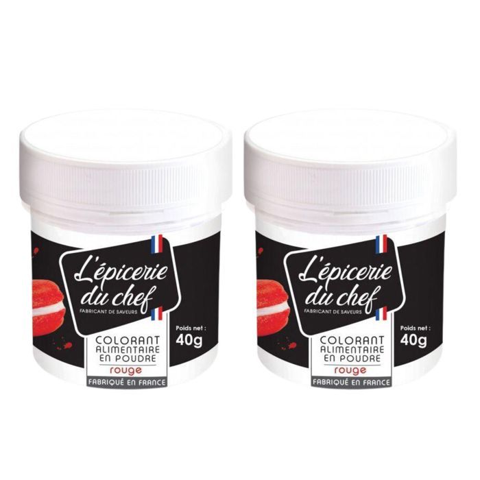 Colorant alimentaire en poudre 80 g - rouge