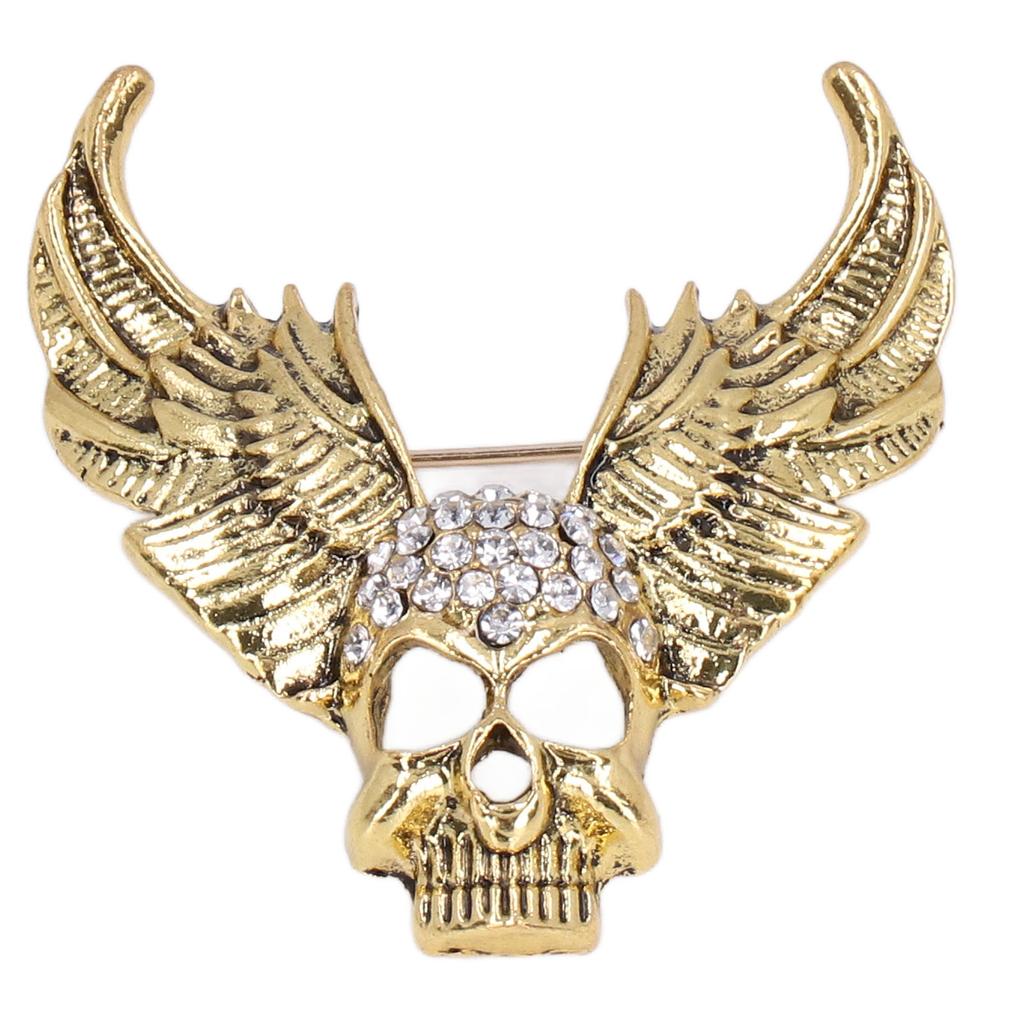 Drill Skull Brooch Sparkling S Fashion Personality Brooch Accessories for Suit Coat