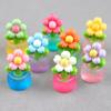1Pc Uminous Flower Potted Plants Ornament Micro Garden Landscape Decoration Diy Resin Glow Toy Home Living Room Bedroom Decor
