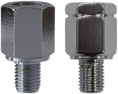 Tanax SHM-10 Motorcycle Mirror, Napoleon Positive Screw Adapter Plating, Reverse 0.4 Inch (10 Mm) To Positive 0.4 Inch (10 Mm)