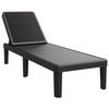 VidaXL Height-Adjustable 4-Position Chaise Longue, Sunbed, Seat with Backrest, Garden Patio Sun Lounger 4008100