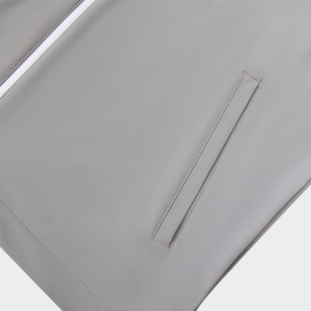 Adidas Funksjonell Sportslig Casual Hettejakke med Glidelås Langermet Jakke Herrejakke Isgrå JD5735