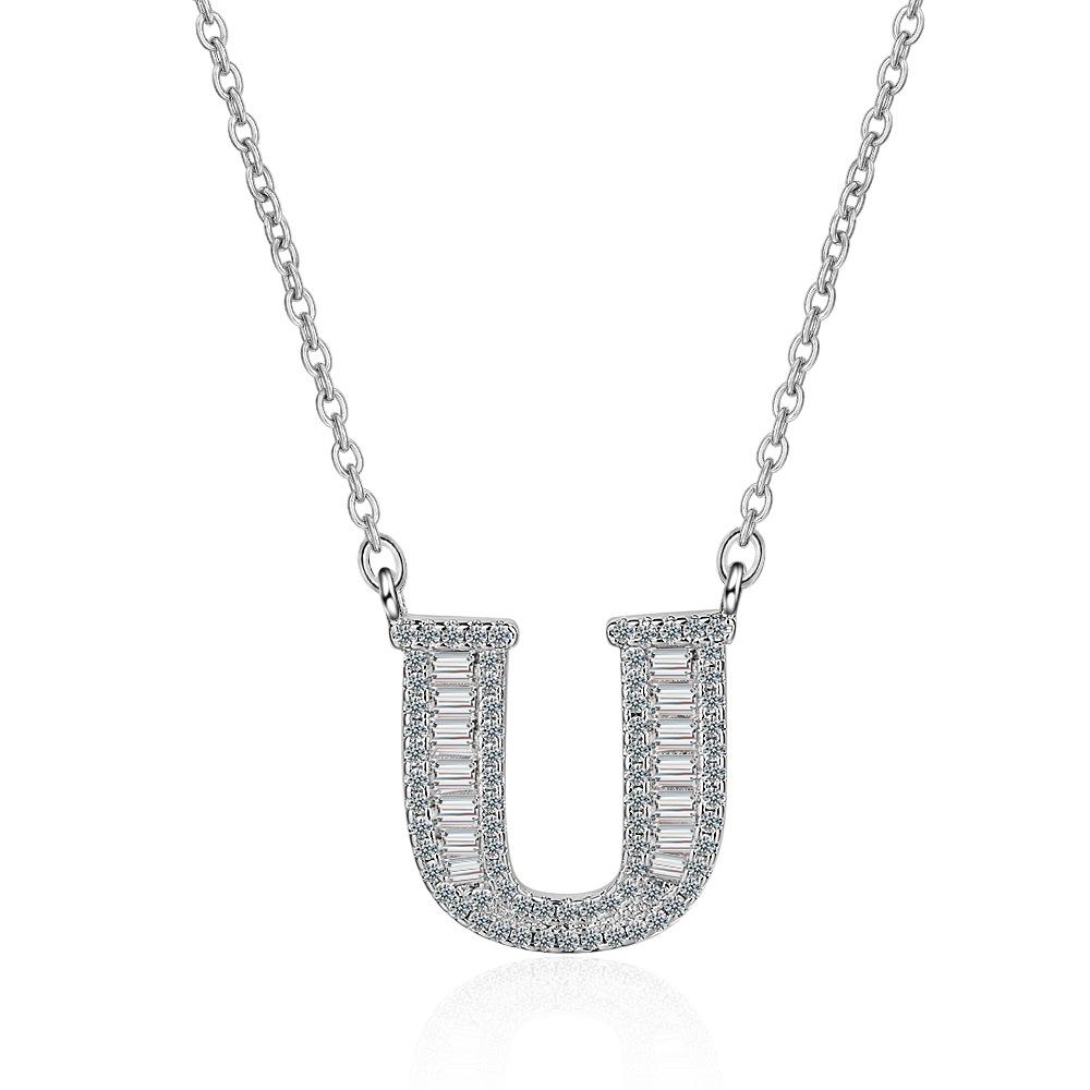 26 Letters of The Alphabet Necklace Female Romantic Travel with The Same Short Section of The Collarbone Chain Valentine's Day Gifts Necklace