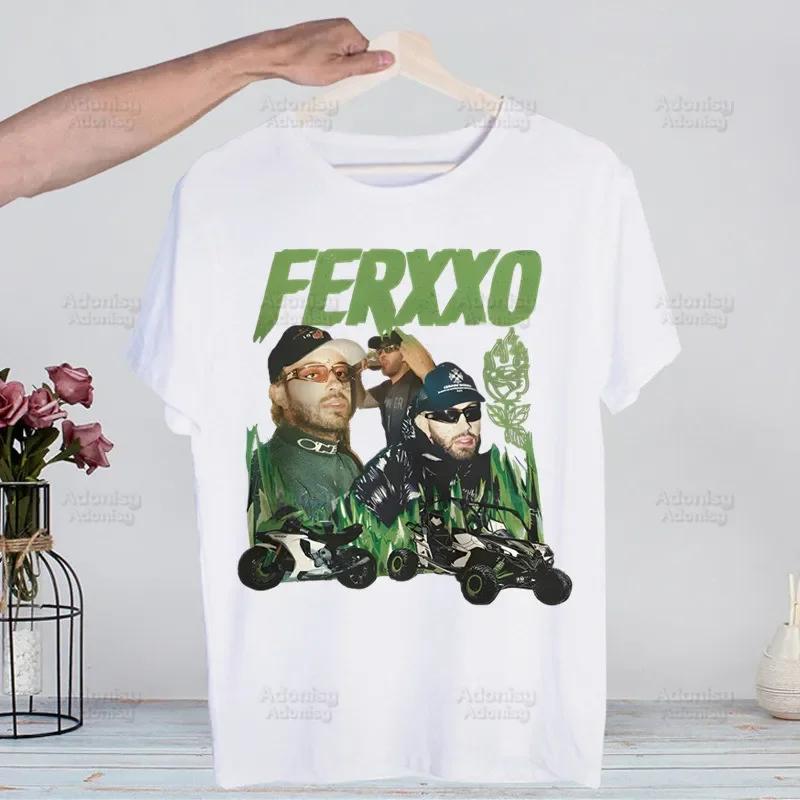 The Ferxxo Feid 90s Rapper Feid Ferxxo Harajuku T-shirts Summer Men Hip Hop Funny Tshirt Streetwear t shirts Short Sleeve Tops