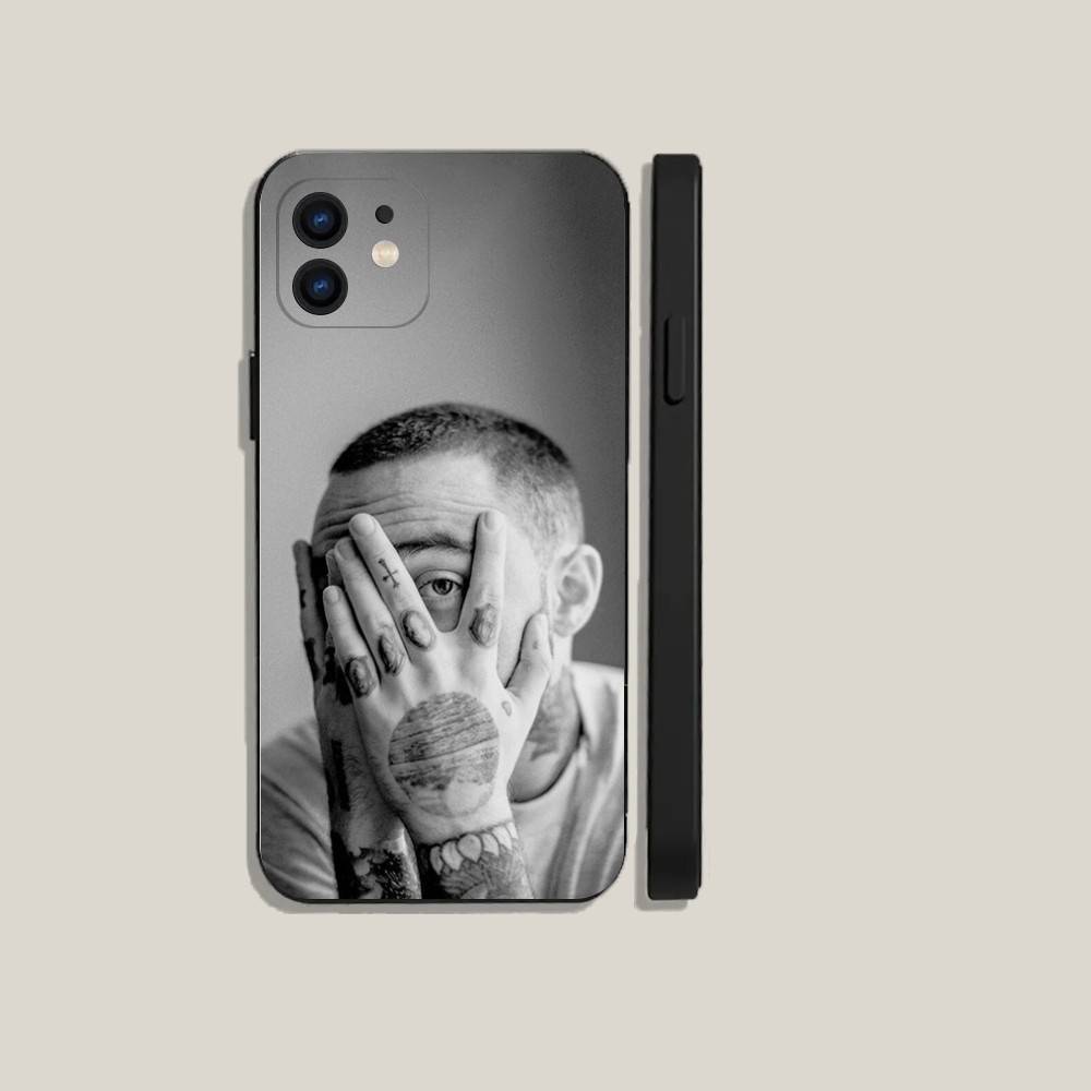 Rapper M-Mac M-Miller  Phone Case For iPhone16,15,14,13,12,11,Plus,Pro Max,XS,X,XR,SE,Mini,8,7 Soft Silicone Black Cover