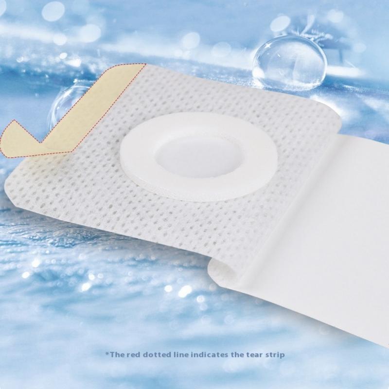 50 Pcs Disposable Plaster Air Permeable Belly Button Stickers Fabric Patches For Comfort Navel Adhesive Body Blank Plaster Patch