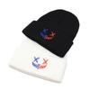 Two-Color Xx Grimace Embroidered Wool Hat For Men And Women College Style Couple Warm Knitted Pullover