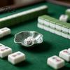 Porte-dés Plateau de Mahjong, Plat en Céramique, avec Concave Peu Profond Empêche le Plateau Décoratif de Rouler Support Design, pour Pièces de Monnaie Bijoux Accessoires