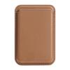 Single Ring Magnetic Card Holder for iPhone 12-16 Series PU Leather Slim Attachment