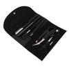 8 Pcs Eyebrow Grooming Kit Black Rustproof Stainless Steel Eyebrow Trimming Kit Beauty Tools with Storage Bag