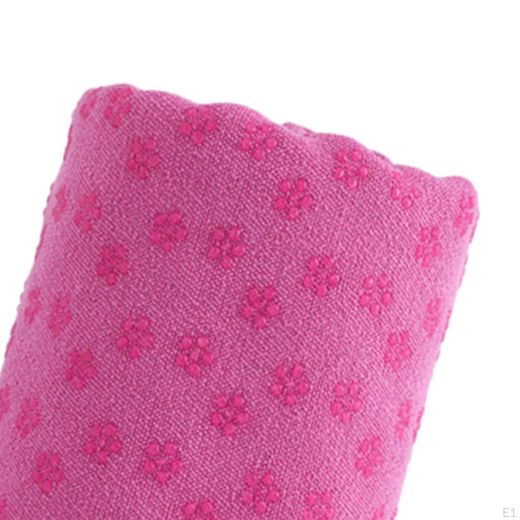Serviette de tapis de yoga en microfibre, antidérapant et