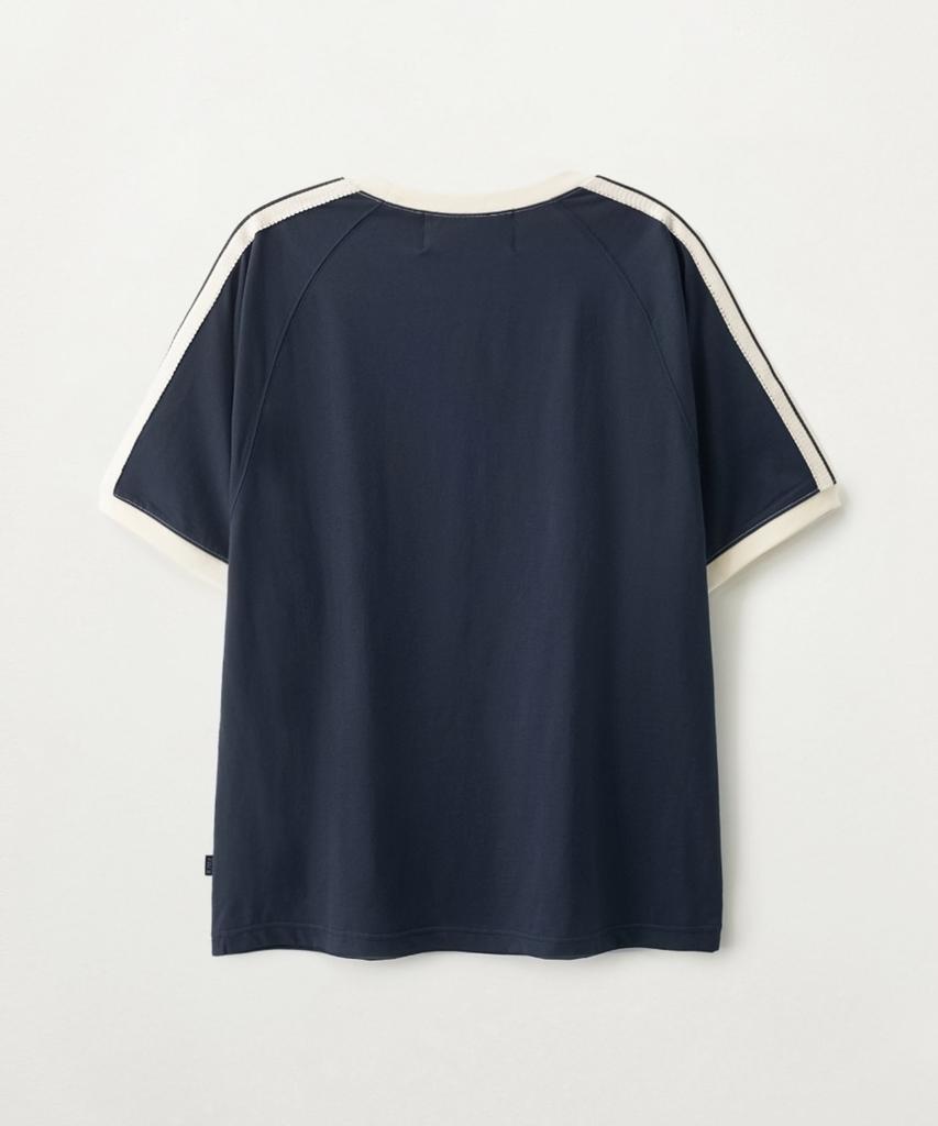 Seteo Lawton Ringer Short Sleeve T-Shirt Navy