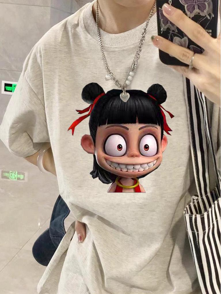 Plus Size Women's Pure Cotton Short-Sleeve T-Shirt - Summer Loose Fit