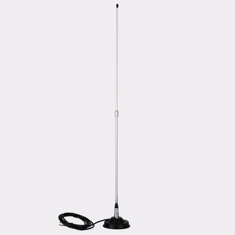 Antena de Carro com Ventosa de Alumínio com Transmissor FM de Frequência Ajustável 88-108MHz
