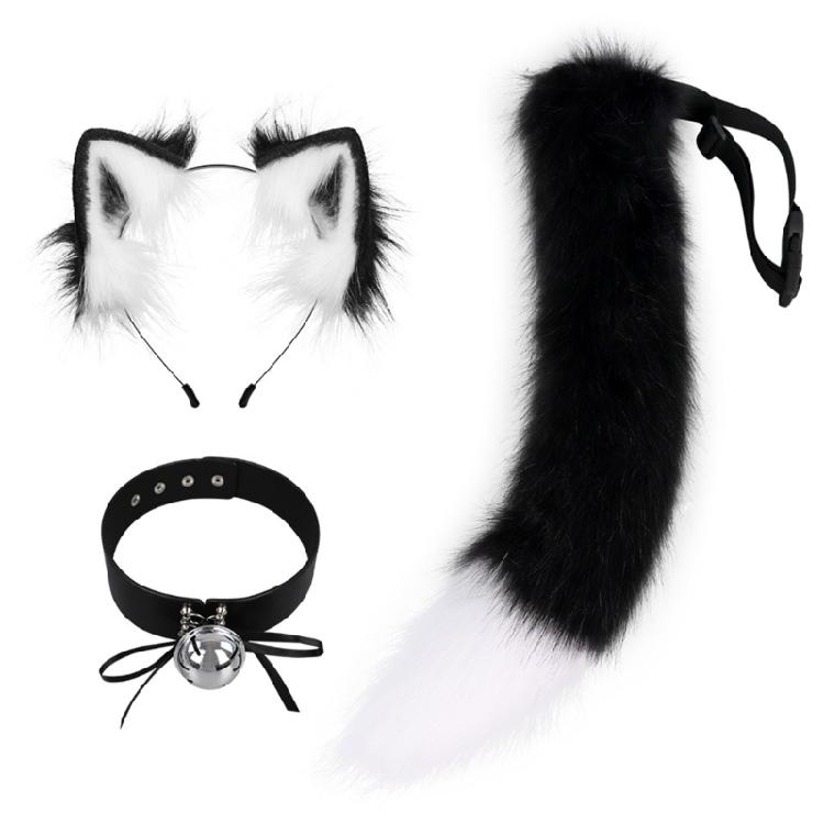 Cat Cosplay Costume Cat Ears Tail Choker Halloween Party Cat Ears Headband Tail