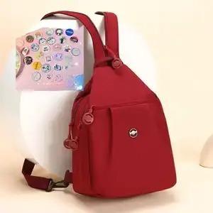 Zaino, Borsa a petto trendy e alla moda, Borsa da viaggio casual ad alta capacità e Zaino