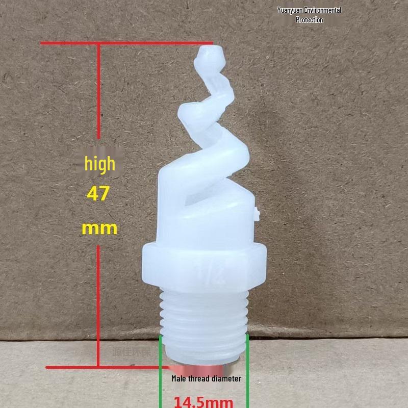 

Polypropylene PP Spiral Nozzle for Industrial Desulfurization and Dust Removal, PVDF Plastic Spray Head.