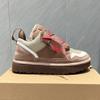 Sheepskin and Fur Integrated Snow Boots Lace-up Thick-soled Non-slip Snow Leisure and Warm Winter Thickened Wool Cotton Shoes