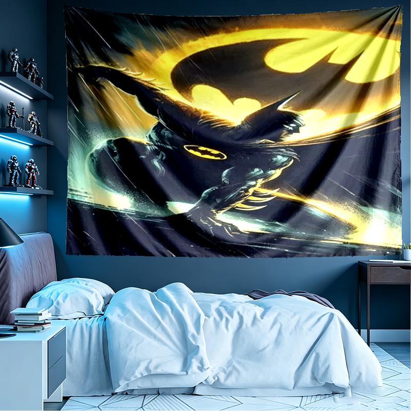 Batman Print Tapestry, Lightweight Wall Hanging, for Bedroom, Dorm, Living Room, Home Art Decor - Birthday Christmas Gift for Friends