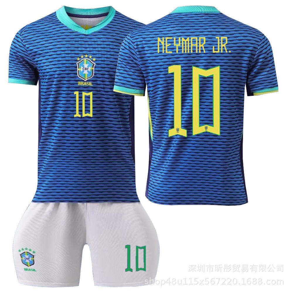 2024 Brazil Away Jersey Neymar Vinicius Adult Children Student Training Suit Men's and Women's Jerseys