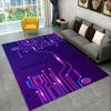 3D Chip Circuit Board Area Rug,Carpet Rug for Home Living Room Bedroom Sofa Play Room Doormat Decor,Kid Game Non-slip Floor Mat
