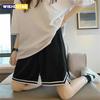Losse Vijf-Punts Sportbroek Dunne Casual Hardloopbroek voor Meisjes Hong Kong Stijl Middelbare Scholieren Toelatingsexamen Universiteit