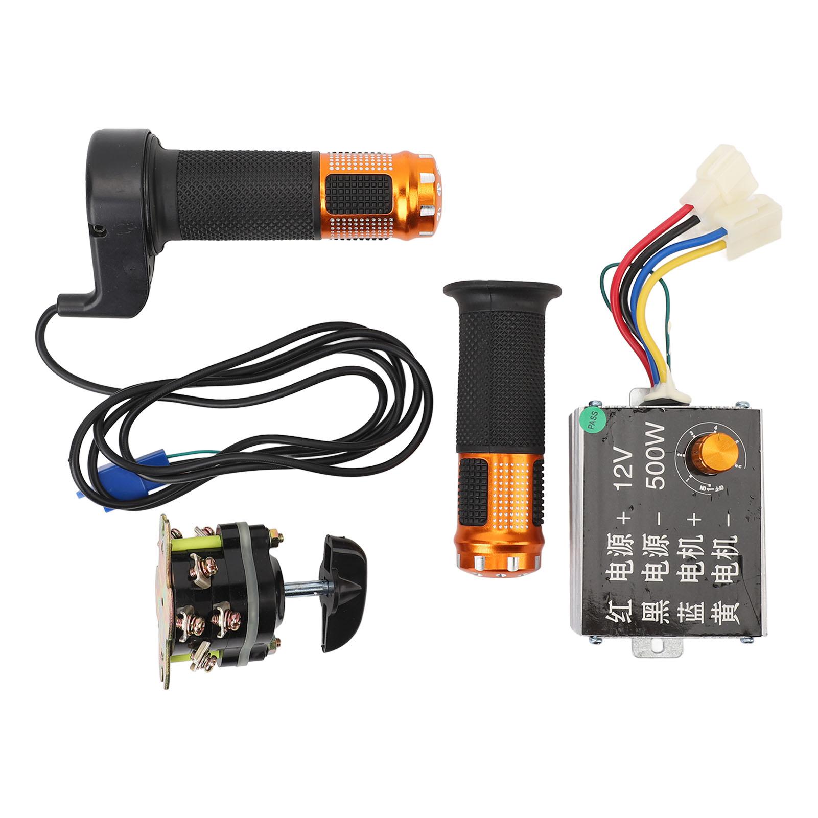 

12v 500w Controller High Torque Sensitive Control with Reverse Gear Switch Twist Throttle for Electric Bicycle Electric
