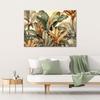 Canvas print, Banana leaves in sepia
