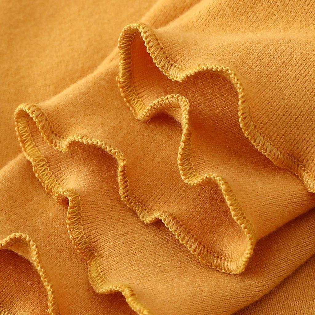 Women's Nano Fleece High Neck Ruffle Long Sleeve Warm T-shirt