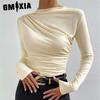 Women's Fashion Casual Solid Color Print Long Sleeve  Blouses & Shirts