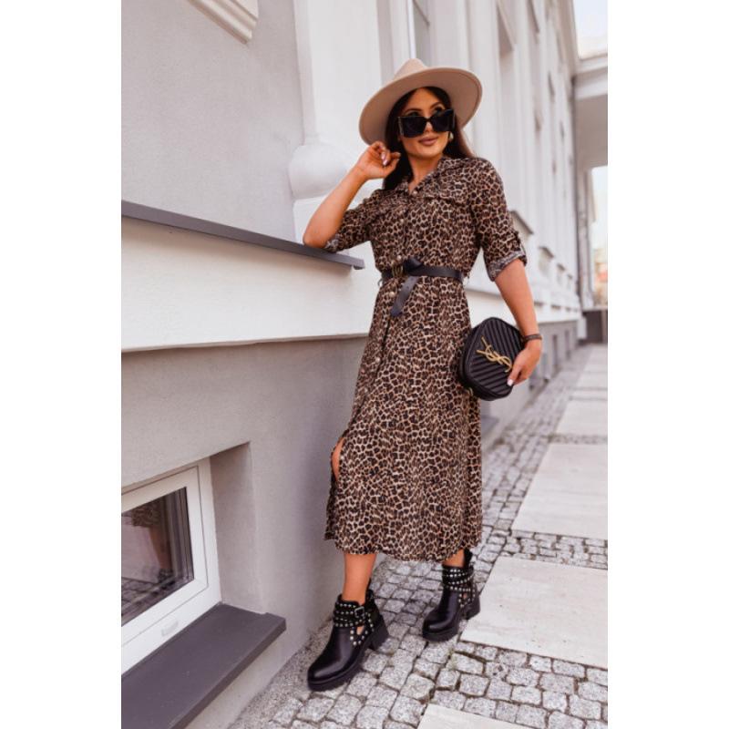 Autumn and winter new printed fluffy short coat cardigan S леопардовый