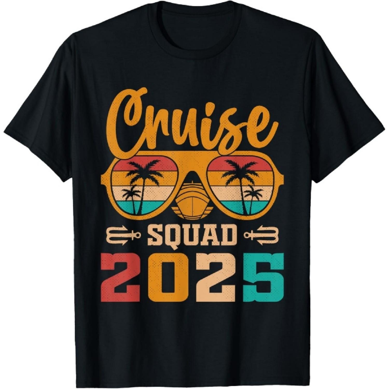 Cruise Squad 2025 Outfits, Friends, Family Matching Vacation T-Shirt S