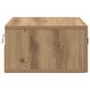 Wall Mounted Nightstand Artisan Oak 35 X 35 X 20 Cm