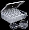 Clear Organizer for Nano Beads and Jewelry Accessories – Transparent Plastic Storage Box for Beading, Nail Art, and Craft Supplies