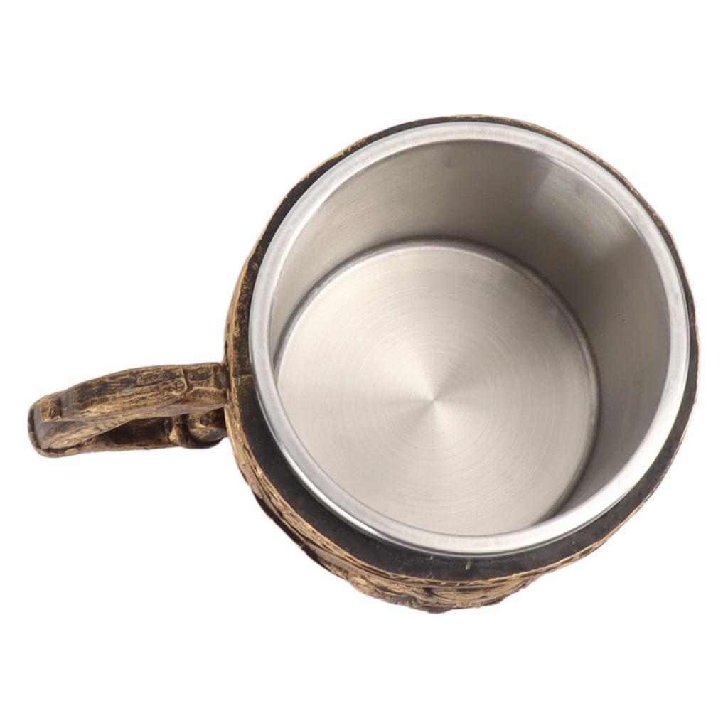 Pivní půllitr Nerezová ocel Pryskyřice Dvouvrstvý Odolný vůči vysokým teplotám Pirátský vzor Nápoj