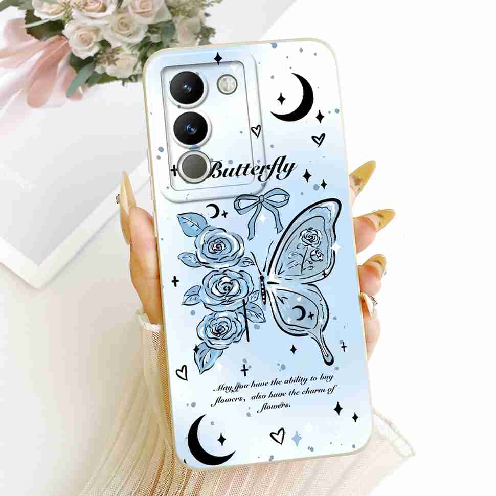 Für vivo Y200 5G Hülle Beliebtes Süßes Design Silikon Rückseite Für Vivo y200 Y 200 5G Handy Schutzhüllen Stoßfänger