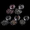 50Pcs Flatback Nail Rhinestones Mini Diamond Nail Charms 3D Crystal Gems Jewelry